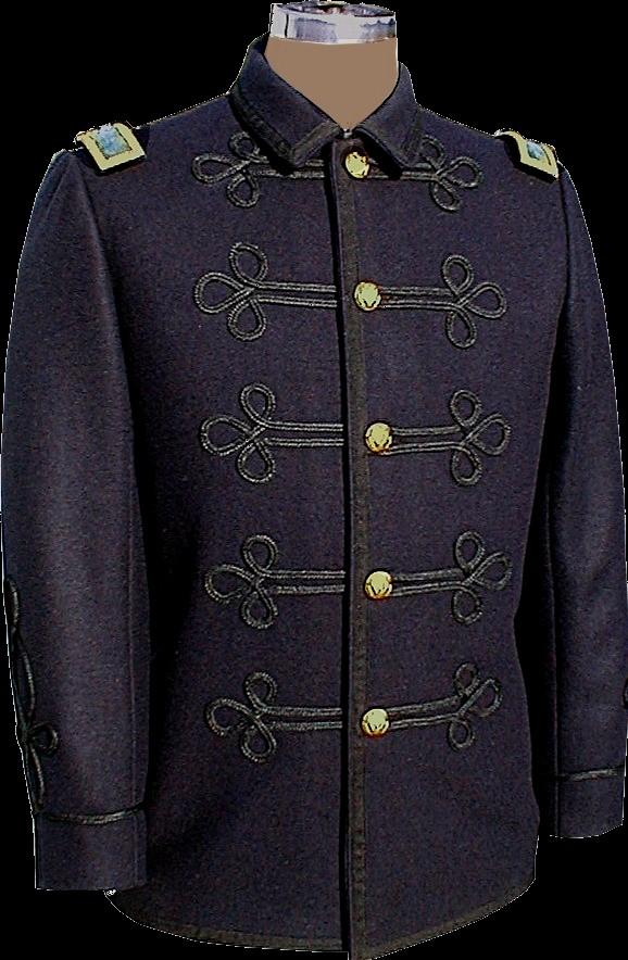 Although no longer specified in the Regulations, the short jacket used during the Civil War was especially popular with mounted officers while in the field.
