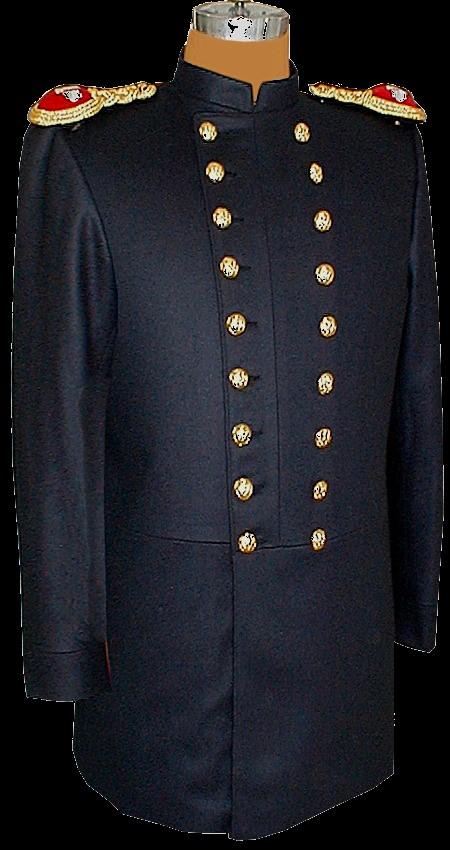 1876 Officer Fatigue Blouses and 1879 Dress Coat Page 7 Two versions of the M-1876 Officer s Blouse are shown at right.