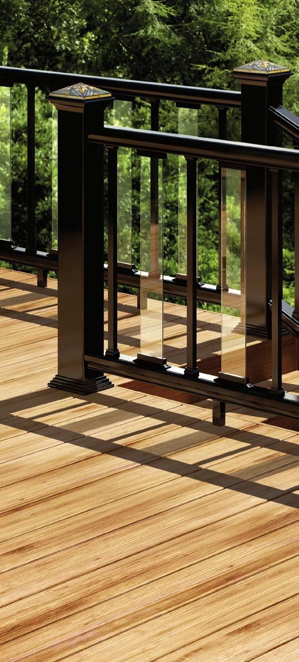 Unmatched versatility Deckorators CXT Railing gives you freedom to design with your unique style and taste.