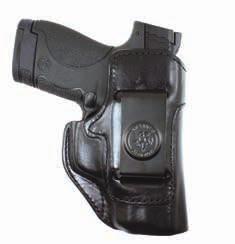 IWB HOLSTERS INSIDE HEAT STYLE 127 The Inside Heat TM is a bare bones minimum IWB holster built from black saddle leather.