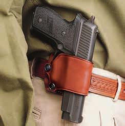 BELT/PADDLE HOLSTERS SIMPLE SLIDE STYLE 119 The Simple Slide works in conjunction with your belt to