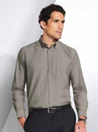 SHIRTS & KNITWEAR 16000 BOSTON Oxford 70% cotton - 30% polyester Weight: 135 gsm