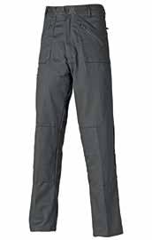 WORKWEAR, TROUSERS & FOOTWEAR WD801 REDHAWK PRO TROUSER 65% Polyester 35% Cotton, 260gsm Button and YKK zip fastening Holster pockets Back pockets Grey