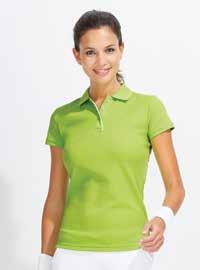 slits and neck tape Suitable for sublimation Sporty Trendy Sizes: S to XXXL Apple Green French Kelly Green Neon Coral 01179 PERFORMER WOMEN 100% polyester Short sleeves Front placket