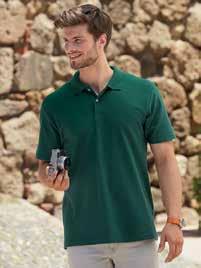 polyester, 35% cotton - 170gm/m 2 Colour - 180gm/m 2 Three-button fused placket Comfortable fit Guaranteed to perform at 60 C wash Sizes: S to