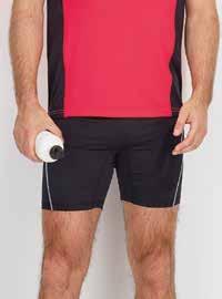 Flatlock seams Drawstring waist m esh panels behind the knees and at the crotch Reflective details inside key pocket
