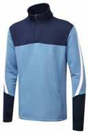 Sleeve in Contrasting Fabric/colour Half Zip with Performance