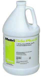 For use in health care facilities (hospitals, dental clinics, nursing homes) for rapid disinfection and cleaning of all environmental surfaces and as a holding solution before