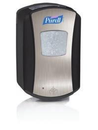 ADX-7 MANUAL HAND SANITIZER SYSTEM Small size 700mL PURELL dispenser is ideal for tight spaces.