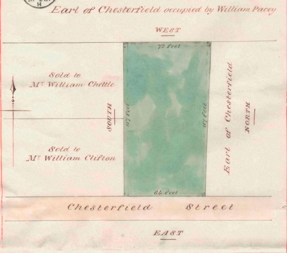 Plan A: North to the right. Dated 1857 this shows how the land was divided up and sold for development. The Limes was built on the piece sold to Mr Chettle.
