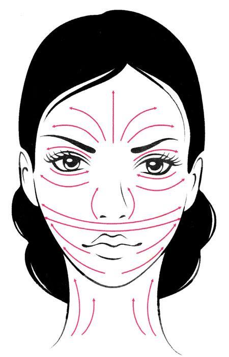 Use very slow motions, keeping the Quantum light about 1 mm above the skin the person sometimes feels a little warmth. Start from the eyes and move up across the forehead following the lines.