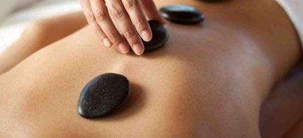 massage Hot Stone or Lava Shell Massage Heat therapy penetrates into your muscle fibers melting away stress and easing tension, putting you into a deeper state of relaxation. 75 mins $194.