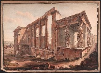 Greece s Enchanting Landscape: Watercolors by Dodwell and Pomardi October 21, 2015 February 15, 2016 Western end of the Erechtheion, Athens, 1805. Simone Pomardi (Italian, 1757-1830). Watercolor. Courtesy of the Packard Humanities Institute.