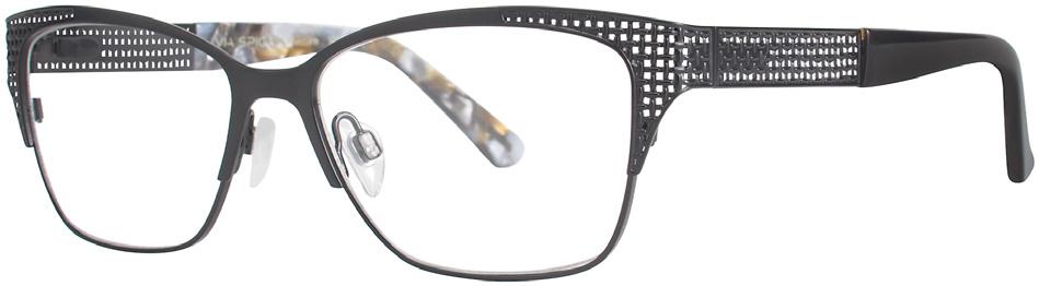For the Via Spiga eyewear collection, the full rim metal Leona frame is all about sharp styling and on-trend design, while the Sebastiana full rim
