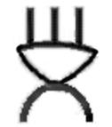 From among our codes, 150h is the closest, being defined as a feminine symbol 584. Fig. VIIC.10. Tărtăria, tablet 2.3 (sign D). Sign 3. The Moon (fig. VIIC.10 11) J. Makkay (1990, code 1b), S.