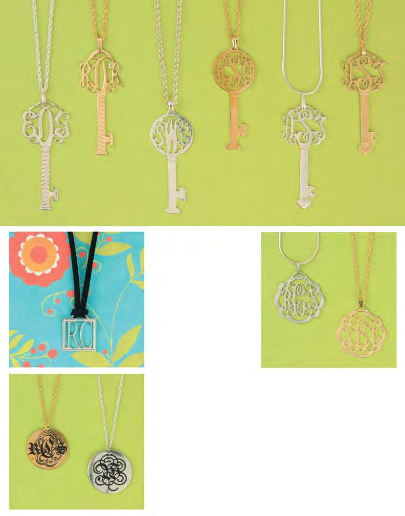 b. d. f. a. c. e. Key to My Heart Pendants j. g. k. a. P482* (sterling silver) on N27* 16 18 20 24 30 b. P483 (gold tone) $109 on NGF 16 $25, 18 $27, 20 $29 c.