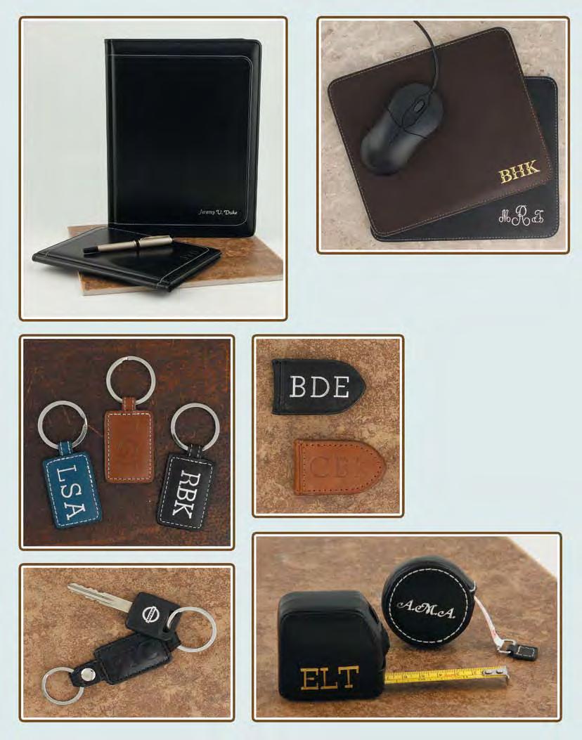 a. b. d. c. Leather Accessories The elegance of leather, personalized!