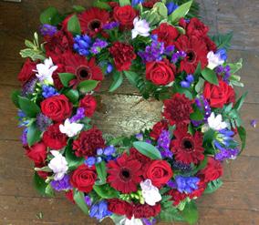 Wreaths W1 Wreaths can be arranged using a variety of colours and