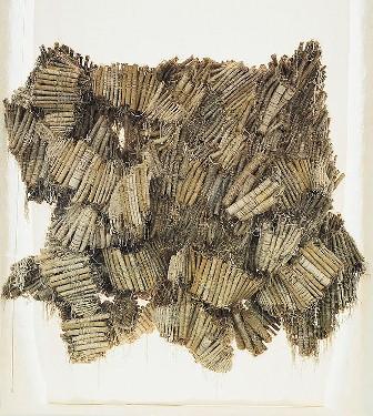 hair, sisal, 155x170 cm Fondation Toms Pauli In Romania, the celebrated artist couple, Ritzi and Peter Jacobi, worked together during the 1960s and 1970s introducing new materials and inventing new