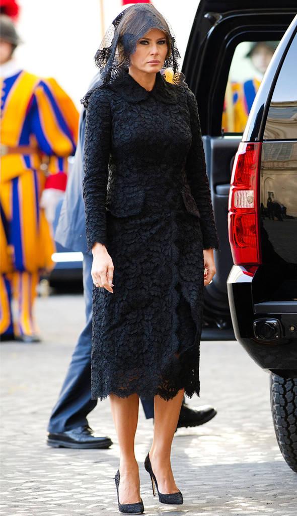 1. BLACK & WHITE ARE GO-TOS First Lady Melania Trump has a penchant for neutral colors, especially black and white. "It's a nice palette for a first lady," said fashion consultant Phillip Bloch.