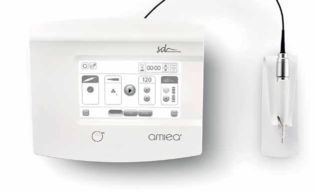 AMIEA DEVICES AMIEA SENSE amiea Sense is a highly perfected micropigmentation device offering everything that experts need. It is a smart and very powerful instrument with computerized operation.
