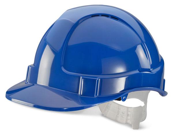 Stylish Design ABS Shell Vents to crown Lightweight Plastic harness c/w sweatband Slots for attachments Conforms to EN397 use
