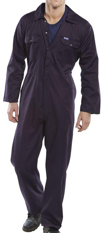 CLICK REGULAR BOILERSUIT RPCBS 65% polyester, 35% cotton Concealed stud front 2 breast pockets Elasticated waist 2 swing hip