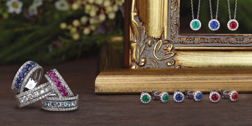 12. Below 18ct Gold Sapphire and Diamond Ring TGW = 1.79ct $6,799 18ct Gold Ruby and Diamond Ring TGW = 1.