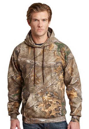 Russell Outdoors - Realtree Pullover Hooded Sweatshirt 8-ounce, 50/50 cotton/poly Tag-free label Hood with antique brass grommets and brown drawcord Rib knit cuffs and