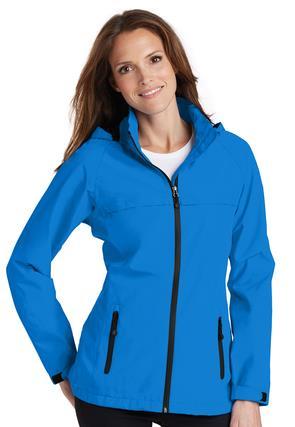 J333-Port Authority Torrent Waterproof Jacket 100% polyester 100% polyester mesh-lined body and hood 5000MM fabric waterproof rating 1000G/M2 fabric breathability rating Zip-off hood Contrast