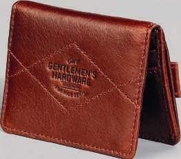 includes two small pockets, four card slots and compartments on the reverse.