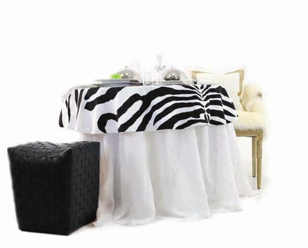 Table Linen Zebra Collection D A N N F O L E Y L I