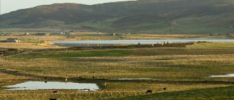 boundary between Sandwick and Stenness.