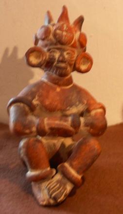 2 Prints Of Ball Players Ceramic Figures of Ball Players Mayan nobles are often shown wearing elaborate ball game costumes that were much too heavy and cumbersome to have been worn
