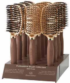 Tourmaline Ionic Bristles restores hair balance for shiny, smooth & frizzfree hair. Heat Guard Handle, ultra-lightweight, highest quality craftsmanship 63mm 12198 NEW!