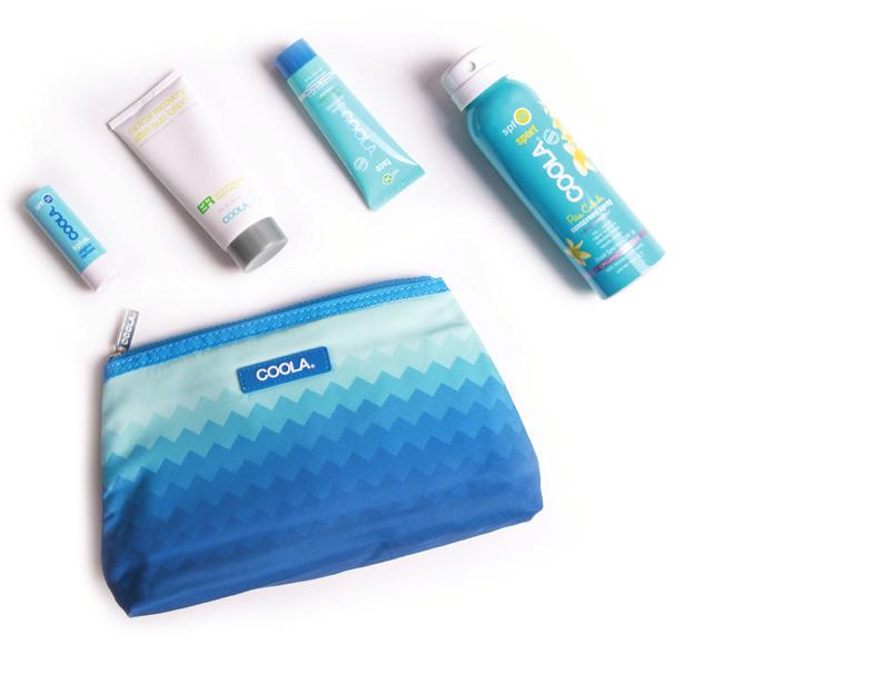 Packed with vitamins and antioxidants that nourish skin and help fight signs of aging, the products come in a cute, limited-edition reusable pouch that fits perfectly into any beach tote.