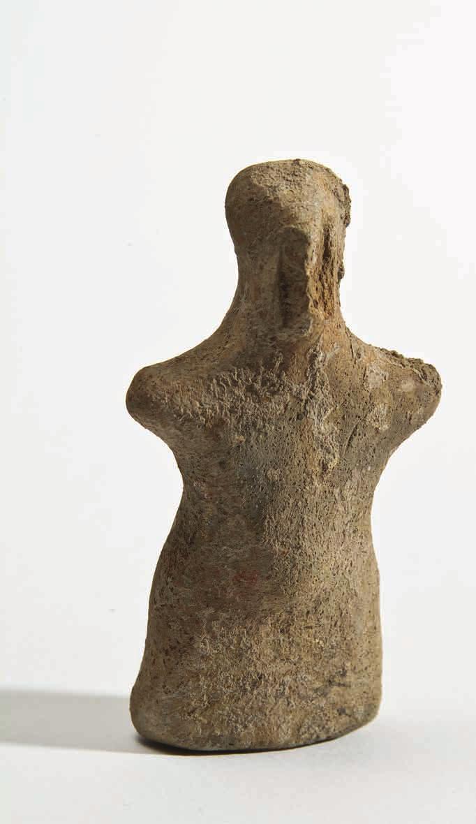 Kipec v obliki človeške podobe Žgana glina; višina 6,5 cm Jakovo, Kormadin
