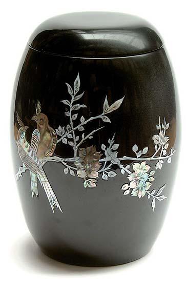 Lids/panels can be glued in place to permanently seal the urn. Ornamental Urns UFU-GFU201 3.7L 26CM 0.