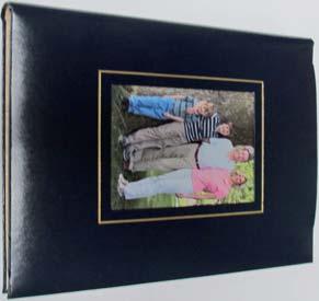 BRO-TEXT01 (text) BRO-TEXT02 (lined) BRO-TEXT03 (plain) BRO-RW4064 Picture Frame (Navy) Covers: Navy hide with a window suitable for a photograph or