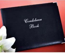 bound books of condolence are perfect for most types