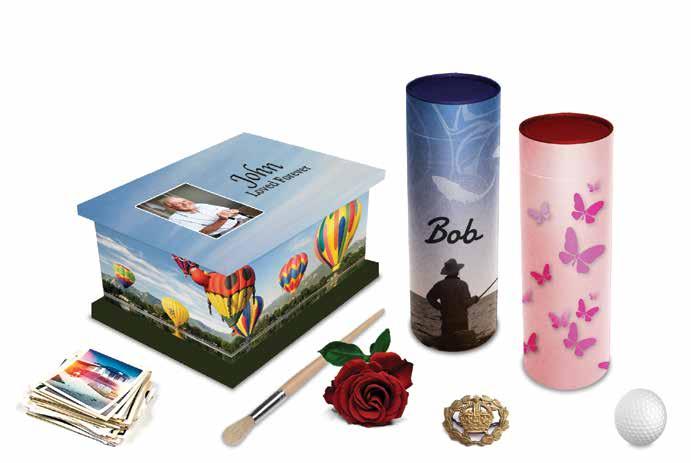 BESPOKE REFLECTIONS RANGE SCATTER TUBES In addition to our picture ash caskets, we also offer a complete range of picture scatter tubes.
