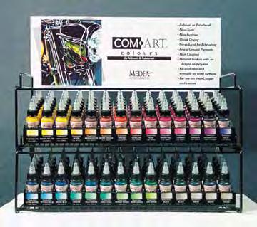 ( 14 rows), and can be stocked up ( maximum of 6 racks) to create a display stand with a total capacity of 420 colours.