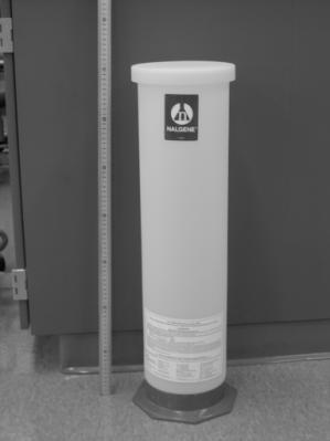 Line the cylinder with a Biohazard bag and when full, place the Biohazard bag in