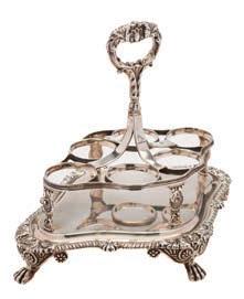 * All lots subject to a buyers premium of 21% plus vat @ 20% 162 162 A Victorian clear glass and silver mounted biscuit barrel, maker John