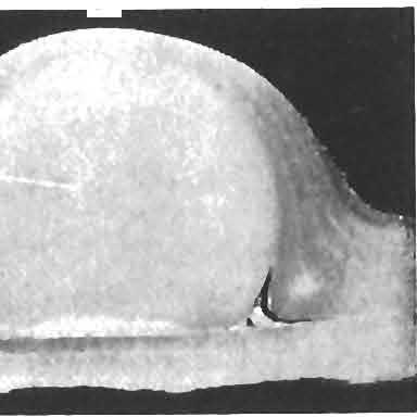 Figure 13. The largest pearl in ihis tioro of natural peorls and diamonds measures 10 x 18 m m long. cm).