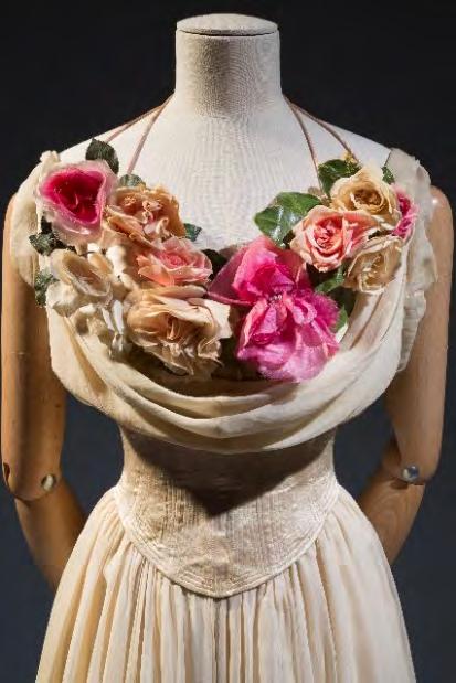 Charles James, dress, 1937, USA, gift of Mrs. John Hammond. Christian Dior, dress, 1960, France, museum purchase.