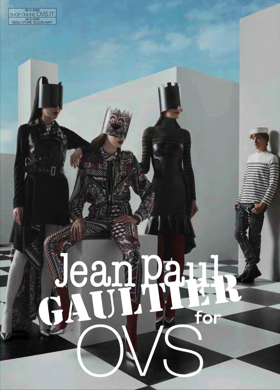 Special projects OVS meets the irreverent and ironic creativity of Jean Paul Gaultier to launch a capsule collection for both women s and men s in November 2016.