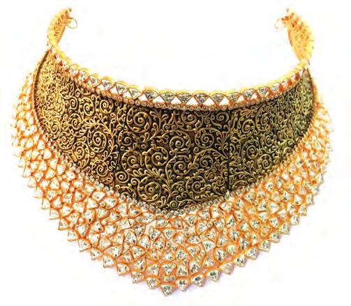 By Bhindi Manufacturers, Rajkot Nature-inspired 22-karat gold