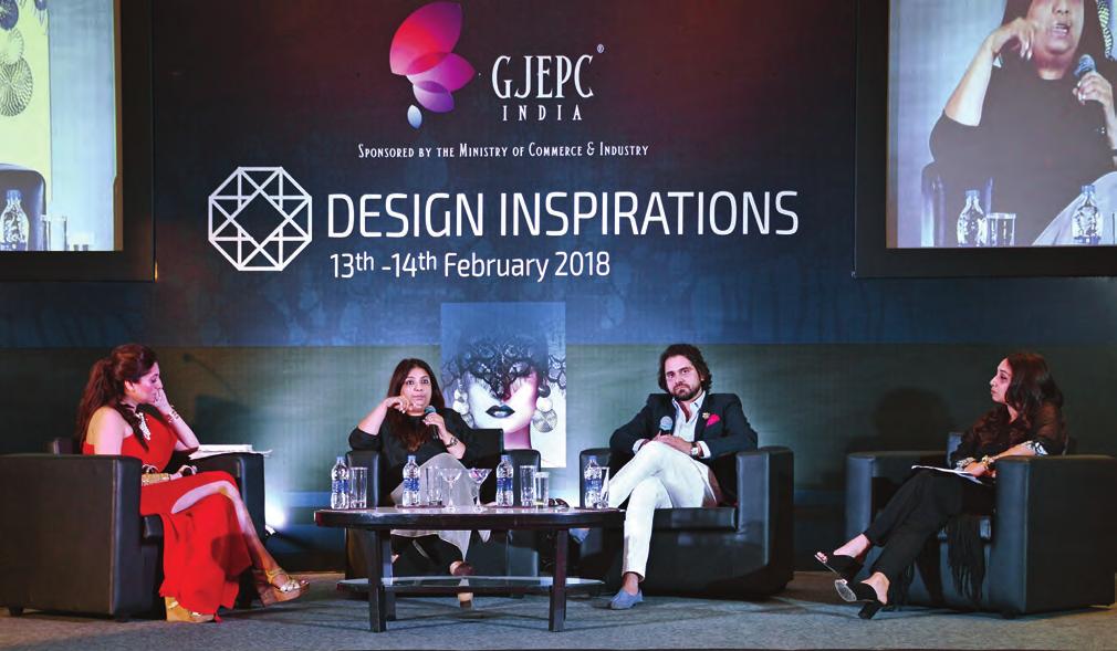 SPOTLIGHT Panel Discussion Panellists Gauri Tandon, Payal Singhal, and Siddharth Kasliwal with moderator Nisha Jhangiani.