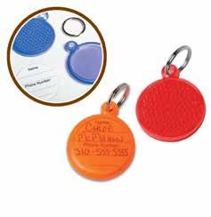 Closed Pet ID Reflector Tag Available Colors: Blue, Orange or Red 05 Reflective